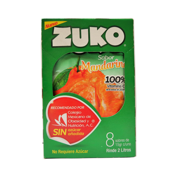 Zuko Mandarina 8 sobres de 30 G