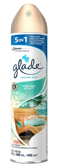 Aromatizante Glade Paraiso Azul 400ML