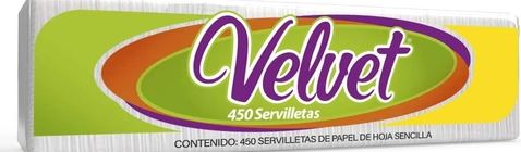 Servilleta Velvet con Paquete con 450 hojas