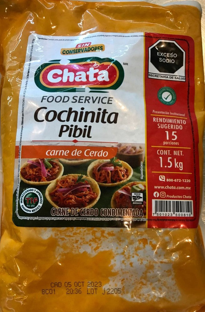 Cochinita Pibil La Chata Bolsa 1.5KG