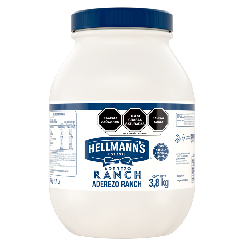 Aderezo Ranch Economico Hellmann's 3.7L