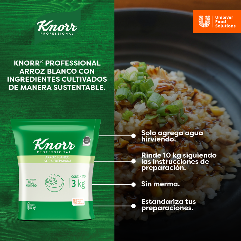 Sopa Knorr arroz blanco 3kg