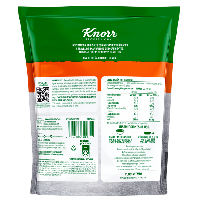 Empanizador Knorr bolsa 1.100kg