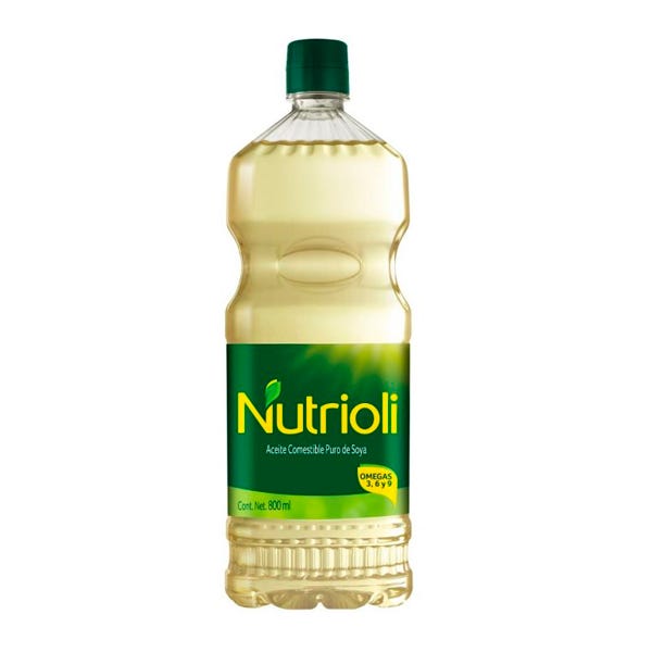 Aceite Nutrioli puro de soya 800ml