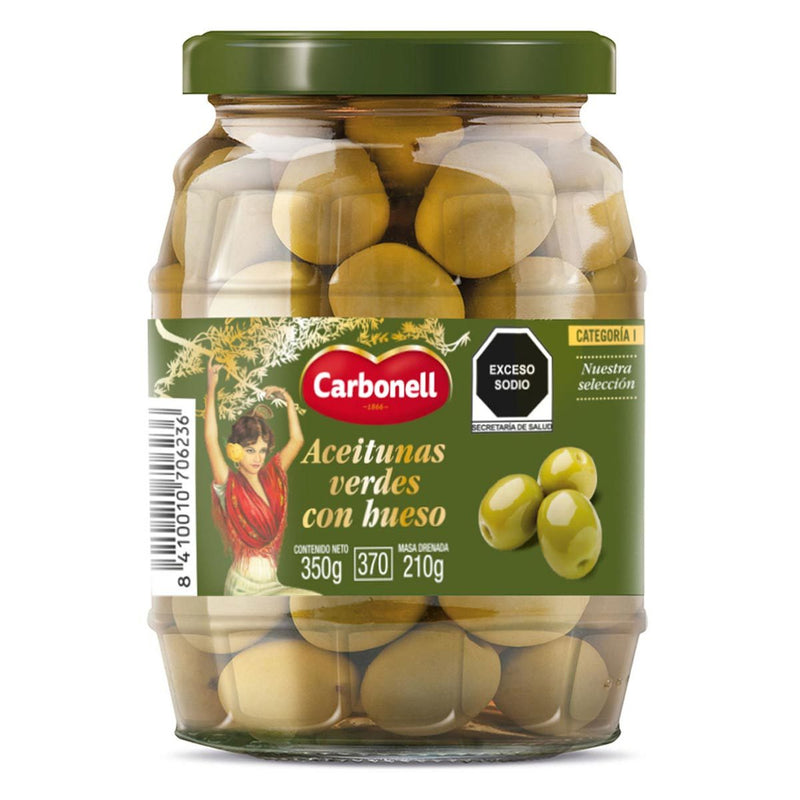 Aceituna con hueso Carbonell 350g