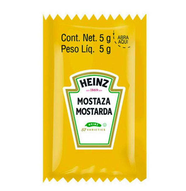 Mostaza Heinz porcionado 200/5g