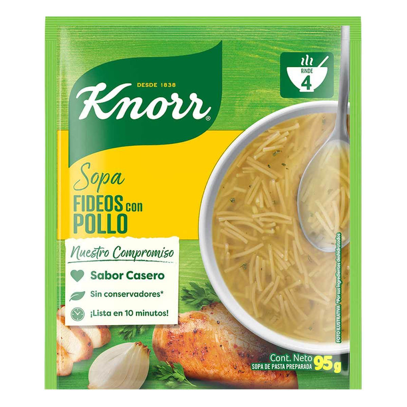 Sopa Knorr fideos con pollo 95g