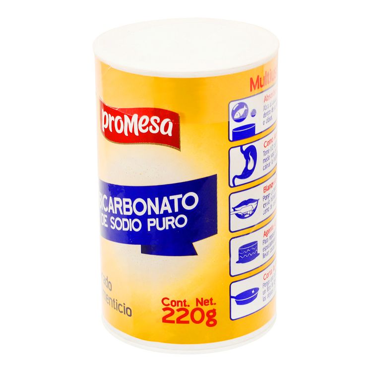 Bicarbonato de sodio Promesa grado alimenticio bote 220g