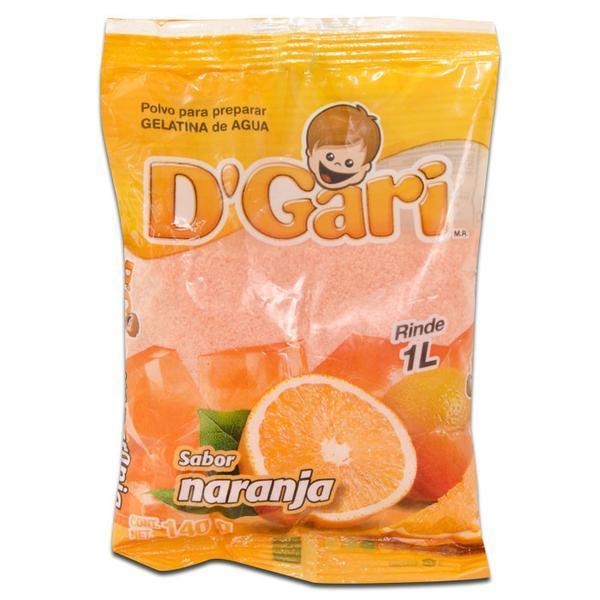 Gelatina de agua D'Gari sabor naranja 720g