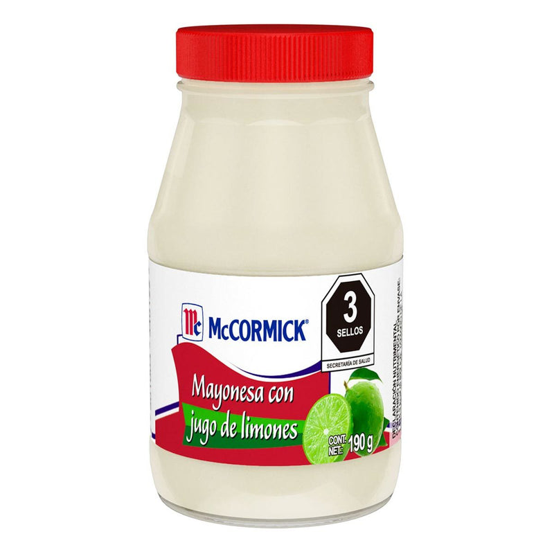 Mayonesa McCormick con jugo de limón 190g