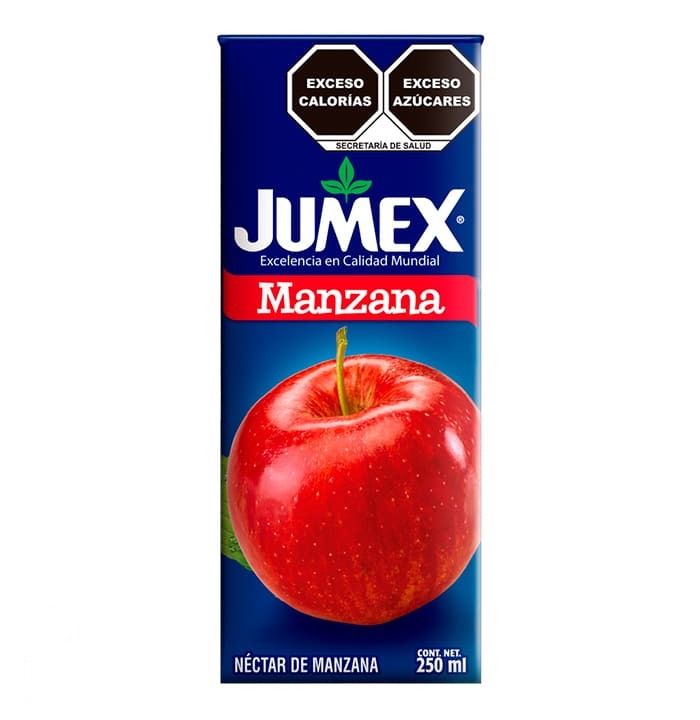 Néctar Jumex manzana brick 250ml