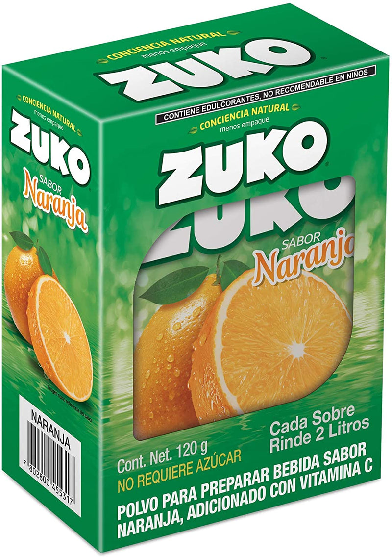 Zuko Naranja 8 sobres de 15g