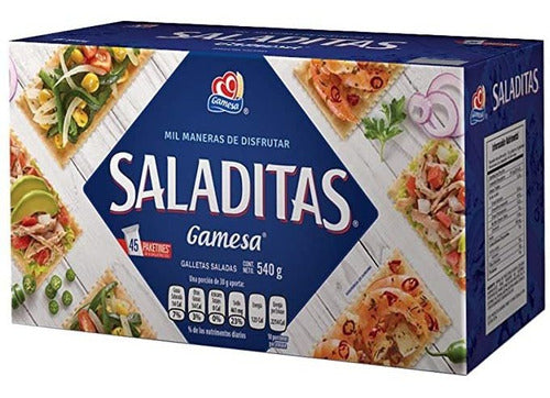 Galletas saladas con 540g 45 paquetines