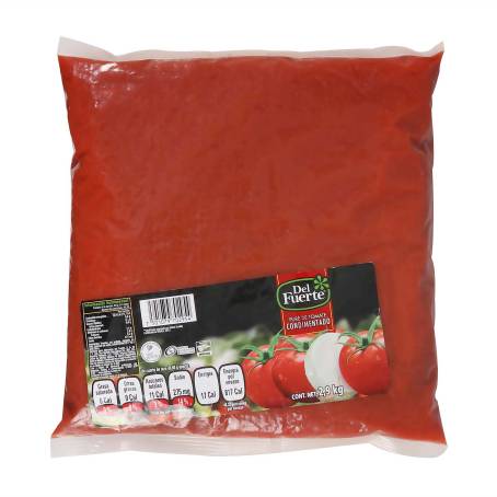 Puré de tomate Del Fuerte condimentado bolsa 2.9kg