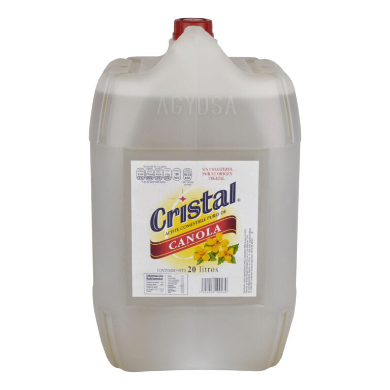 Aceite Vegetal Cristal Canola Bidón 20L