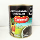 Aceituna Negra Rebanada Carbonell 3kg