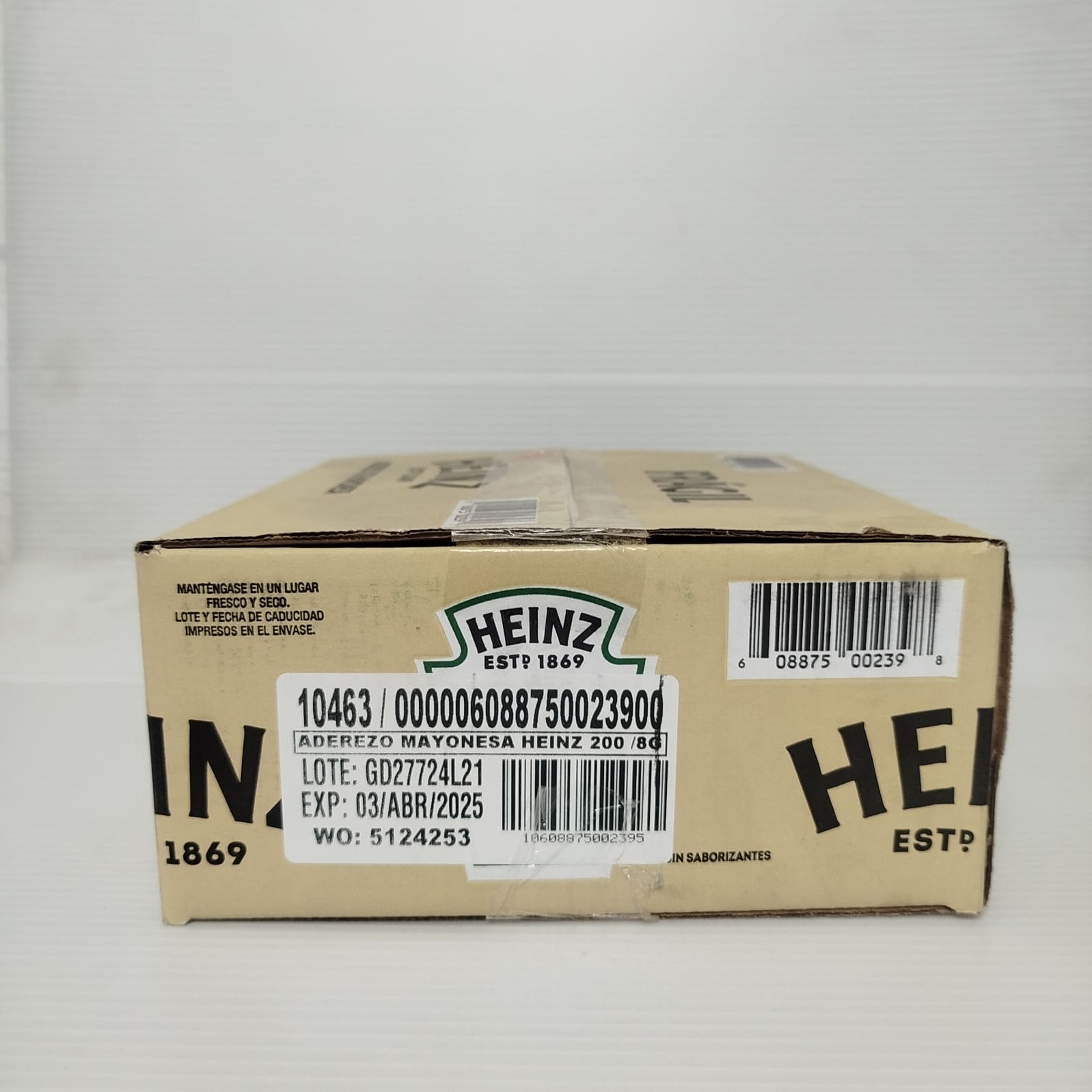 Aderezo Mayonesa Heinz Sobre 8g /200 Pzas
