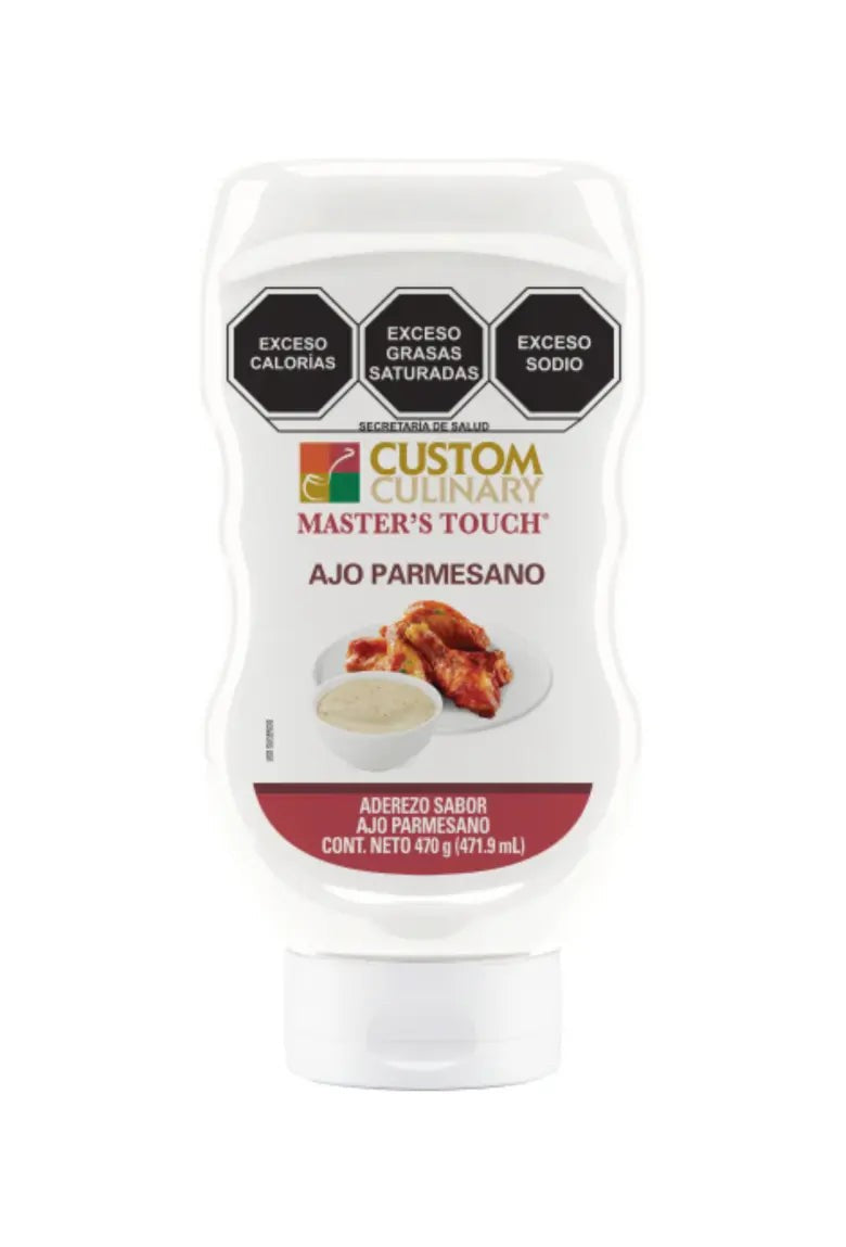 Aderezo Ajo Parmesano Custom Culinary 470 g