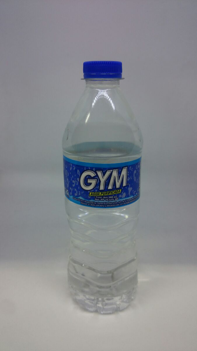 Agua Purificada Gym 500ml con 24 piezas