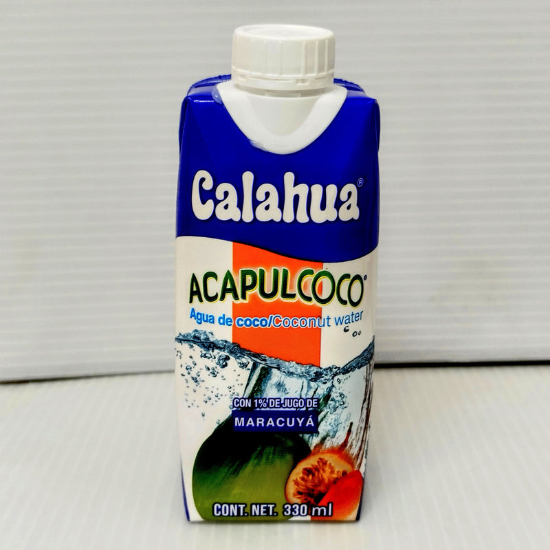 Agua de Coco Calahua Acapulcoco con Jugo de Maracuyá 330ml