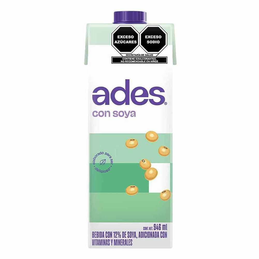 Bebida de Soya Ades Natural 946 ml