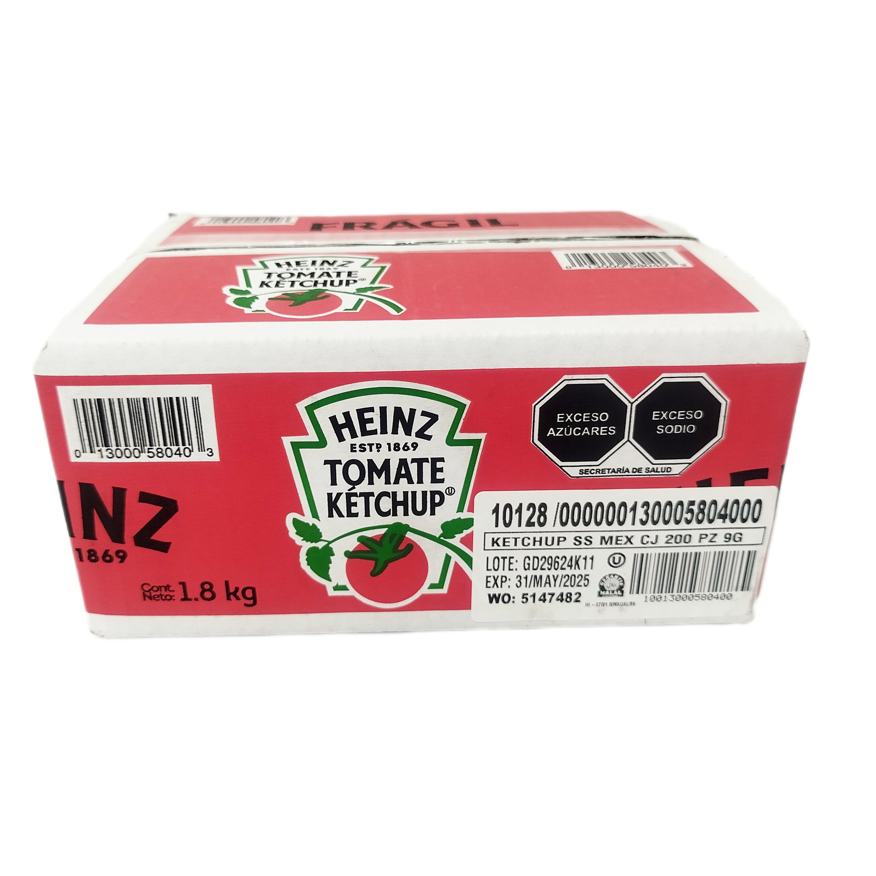 Salsa Cátsup Heinz Sobre 9 g/ 200Pzas