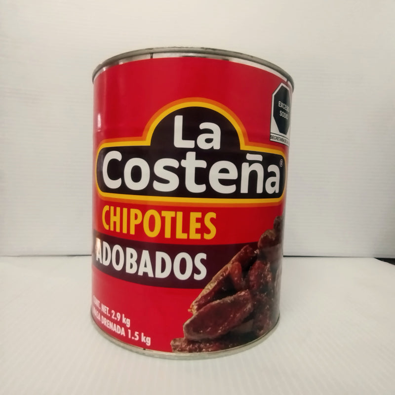 Chile Chipotle Adobado La Costeña 2.8kg