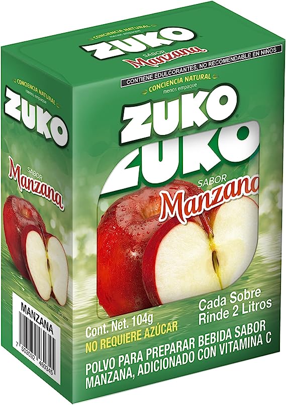 Zuko Manzana 8 Sobres de 30g