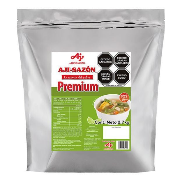 CALDO DE POLLO PREM AJI-SAZON 2.7 Kg.