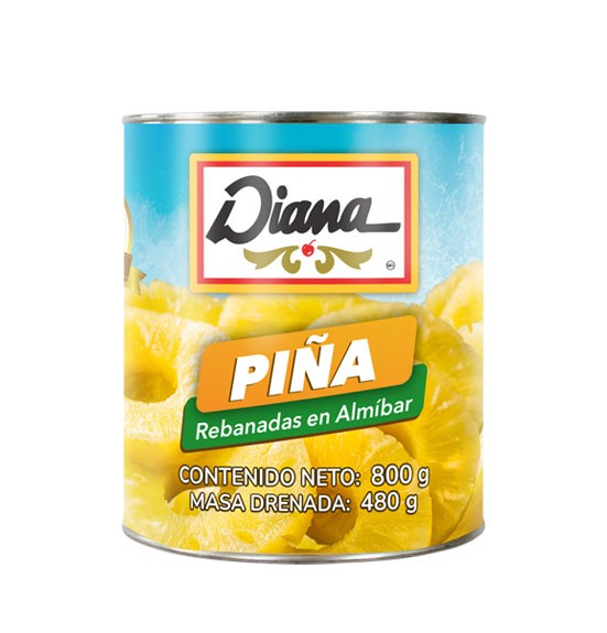 Piña en Rebanadas en Almíbar Diana 800 g