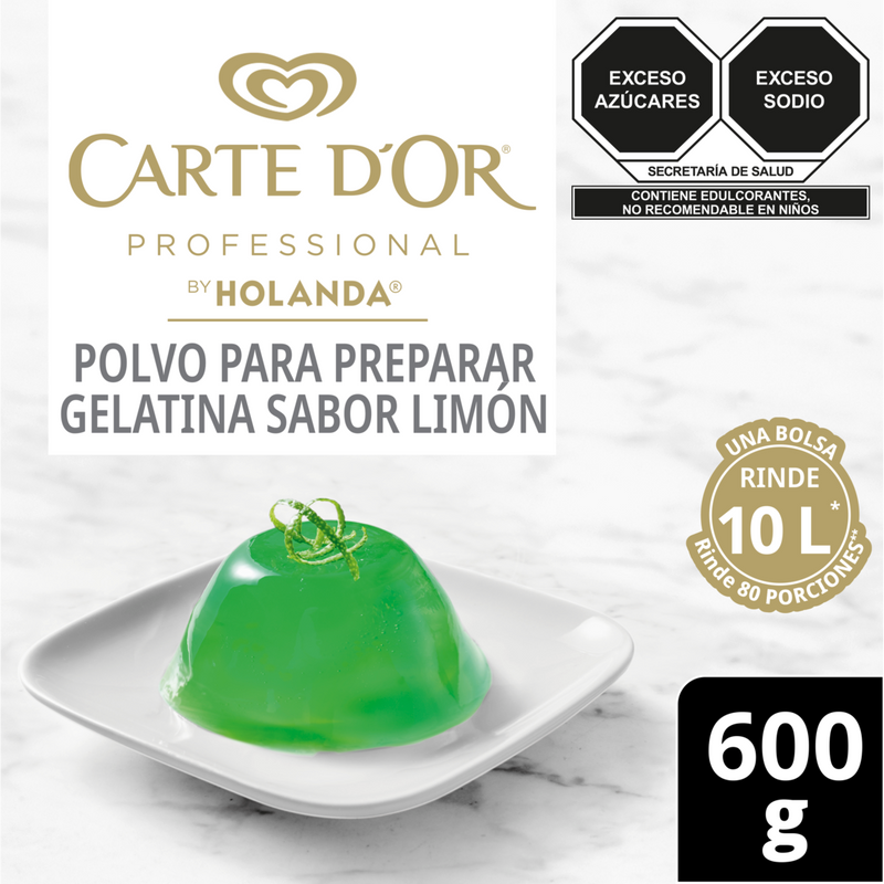 Gelatina de agua Carte D'Or sabor limón 600g