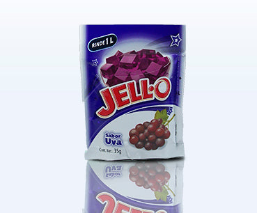 Gelatina de Agua Jello sabor Uva 25g