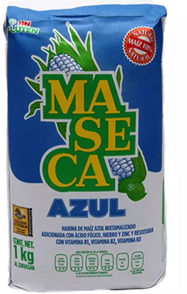 Harina Maíz Azul Maseca 1KG