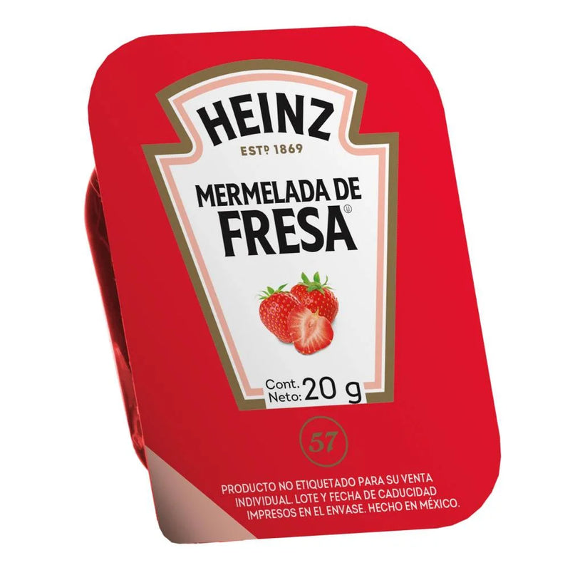 Mermelada de Fresa Heinz 20g/ 120pzas