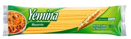 Pasta Yemina Macarrón 200g