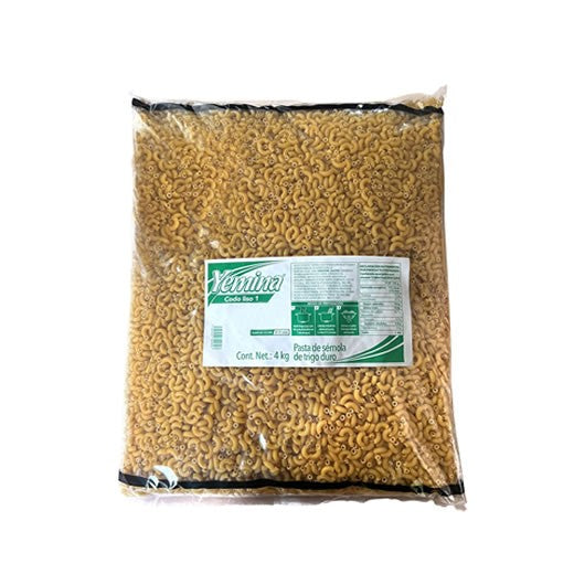 Pasta Codo Liso Yemina 4 kg