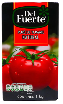 Puré Tomate Fuerte Natural 1kg Tetra