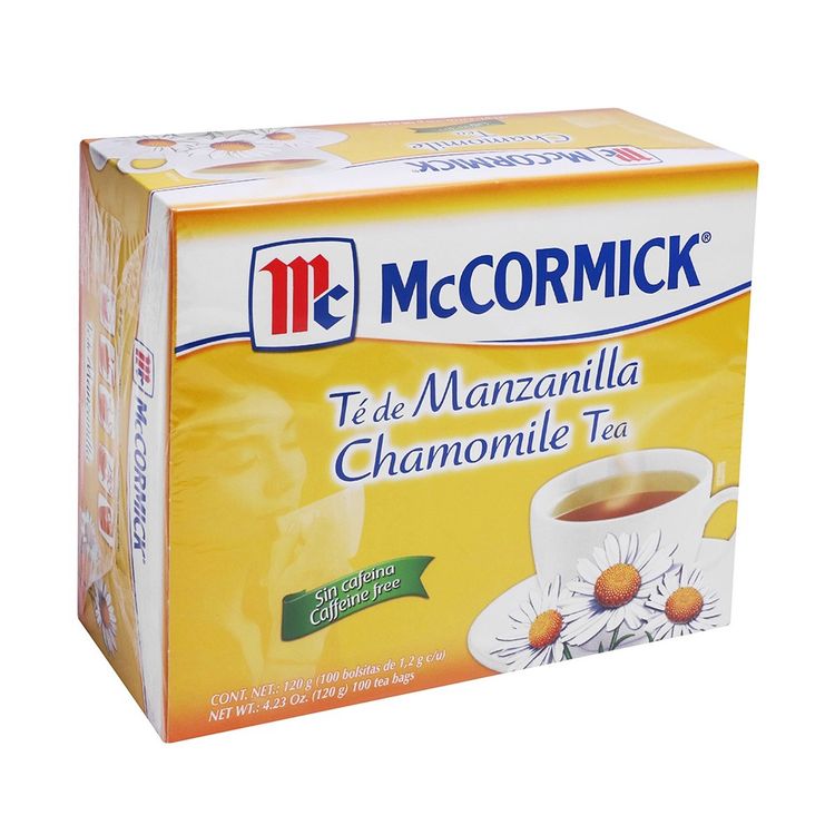 Té Manzanilla McCormick 100 Sobres