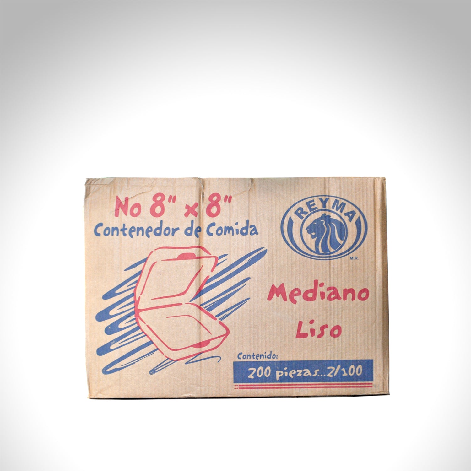 Contenedor 8X8 Liso Leon C/200Pza