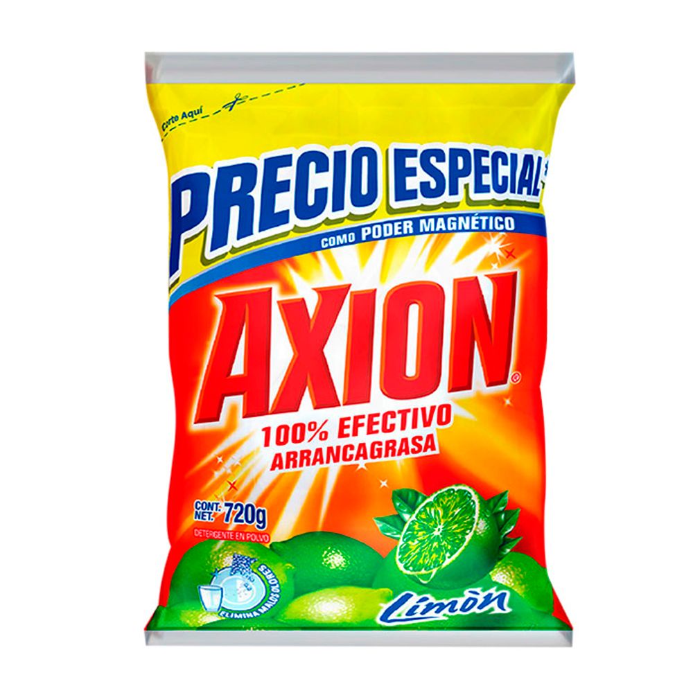 Detergente en Polvo Axion 720g