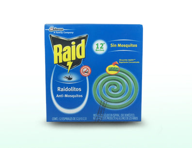 Espirales Raidolitos Raid Paquete de 10 pzas