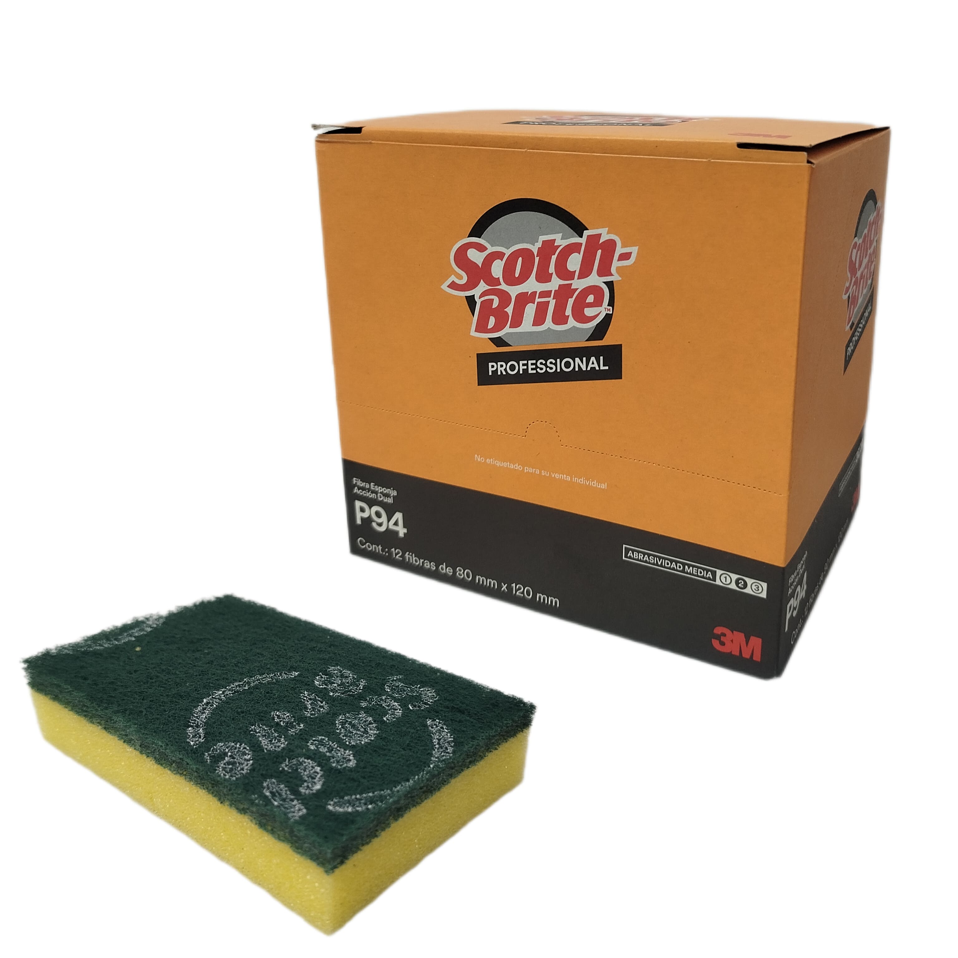 Fibra Esponja Scotch Brite Grande con 2pzs