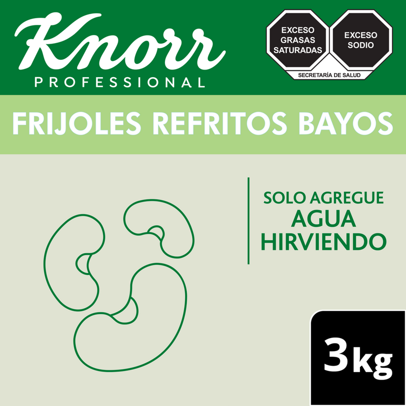 Frijoles Bayos Deshidratados Knorr 3kg