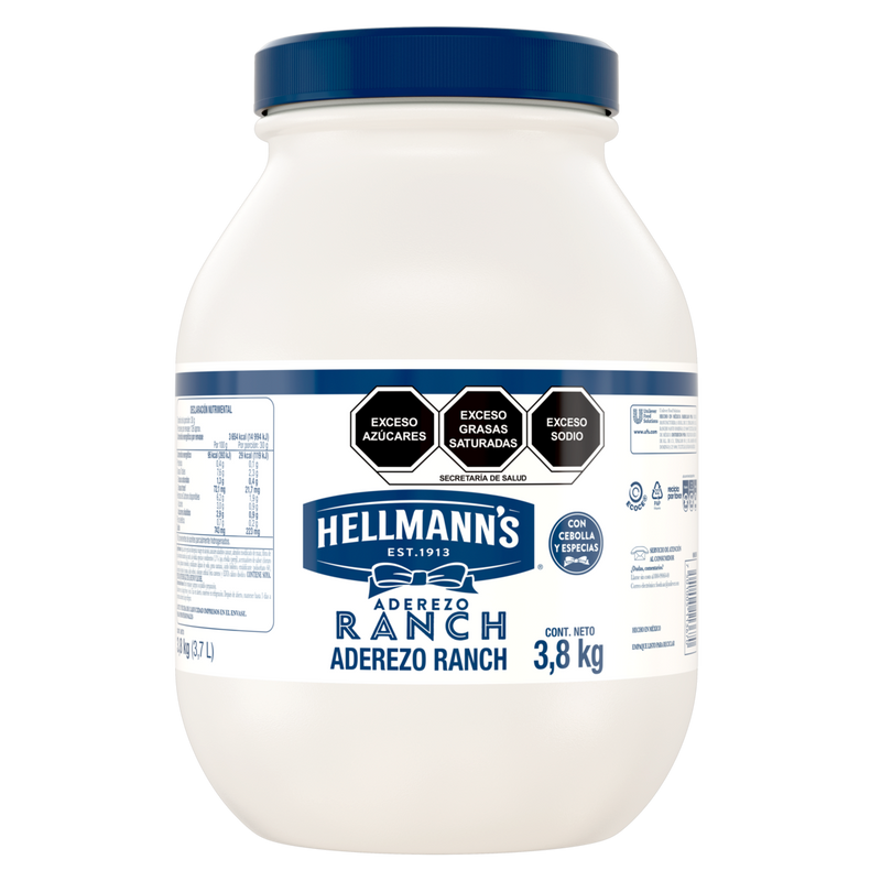 Aderezo Ranch Económico Hellmann's 3.7L