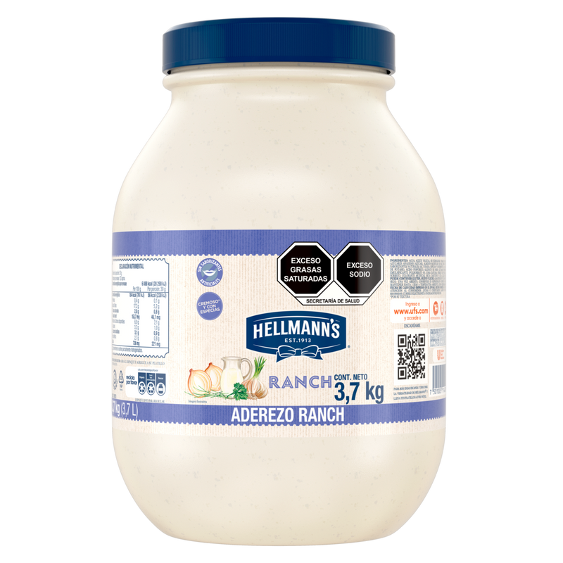 Aderezo Ranch Hellmann's 3.7L