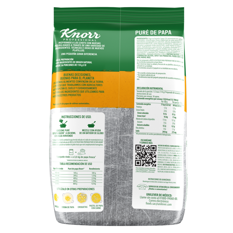 Puré de papa Knorr 800g