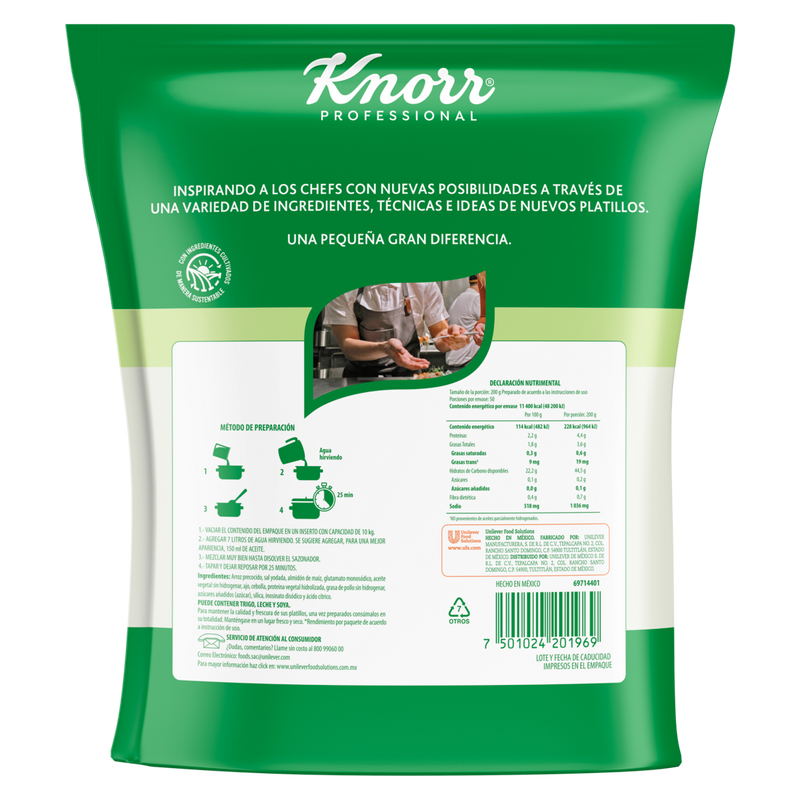 Sopa Knorr arroz blanco 3kg