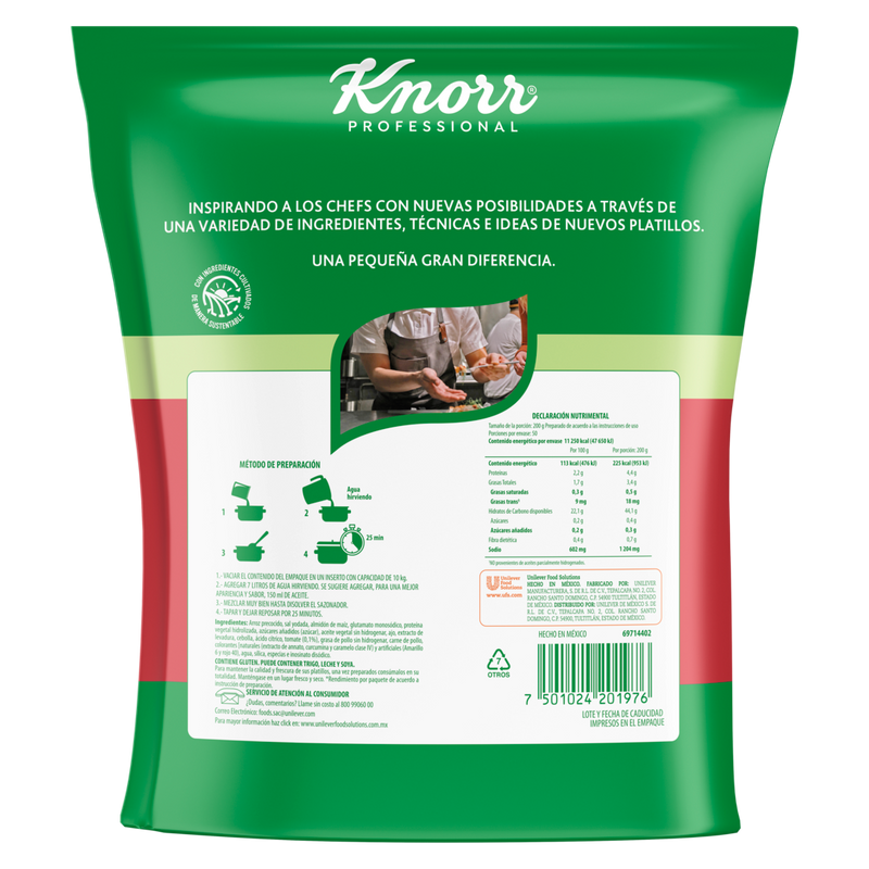 Sopa Knorr arroz rojo 3kg