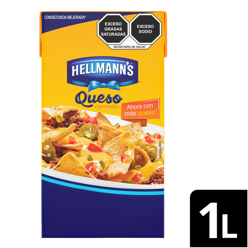 Aderezo de queso cheddar Hellmann's 1L