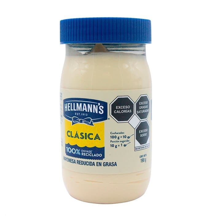 Mayonesa Hellmann's 190g plástico